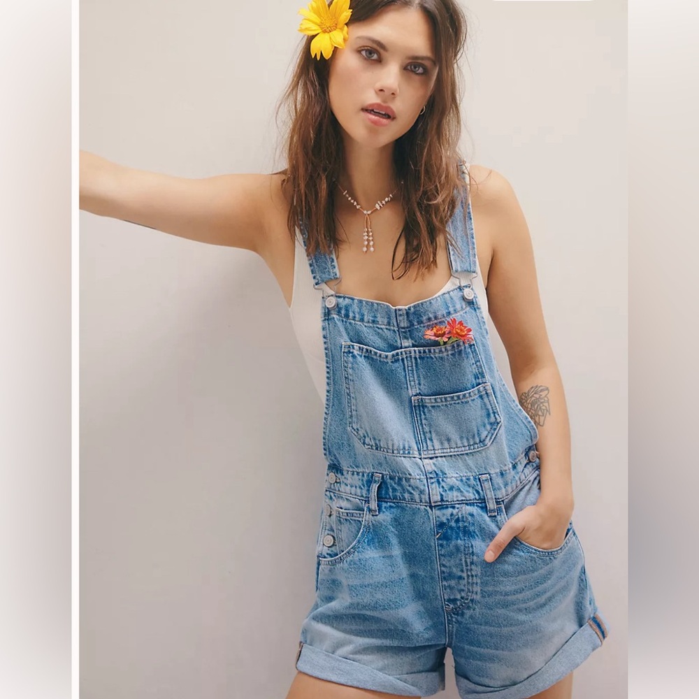 🐻🌸 Free People 🌸🐻 WE THE FREE Ziggy Shorts Overalls